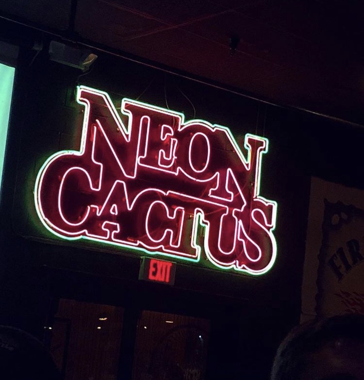neon cactus front sign